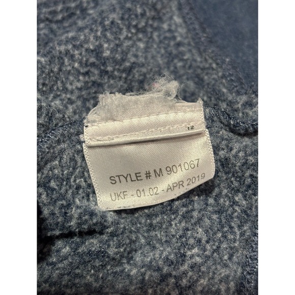 Marmot Mens Large Fleece Lined Pullover Logo on Front Blue Hoodie Sweatshirt - Picture 9 of 10